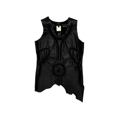 JEAN PAUL GAULTIER S/S2001 BRAIDED LEATHER TOP