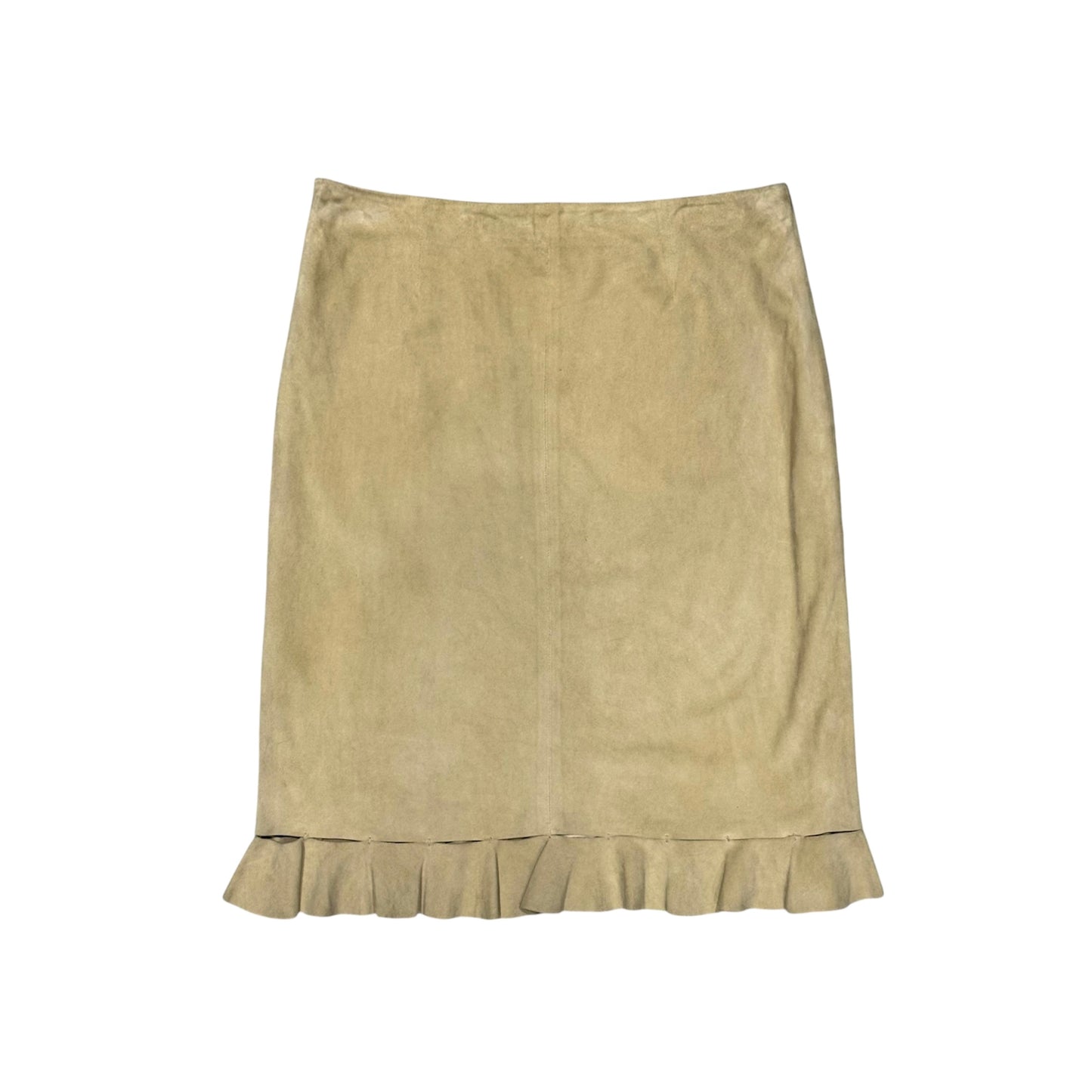 PRADA PANEL SUEDE SKIRT