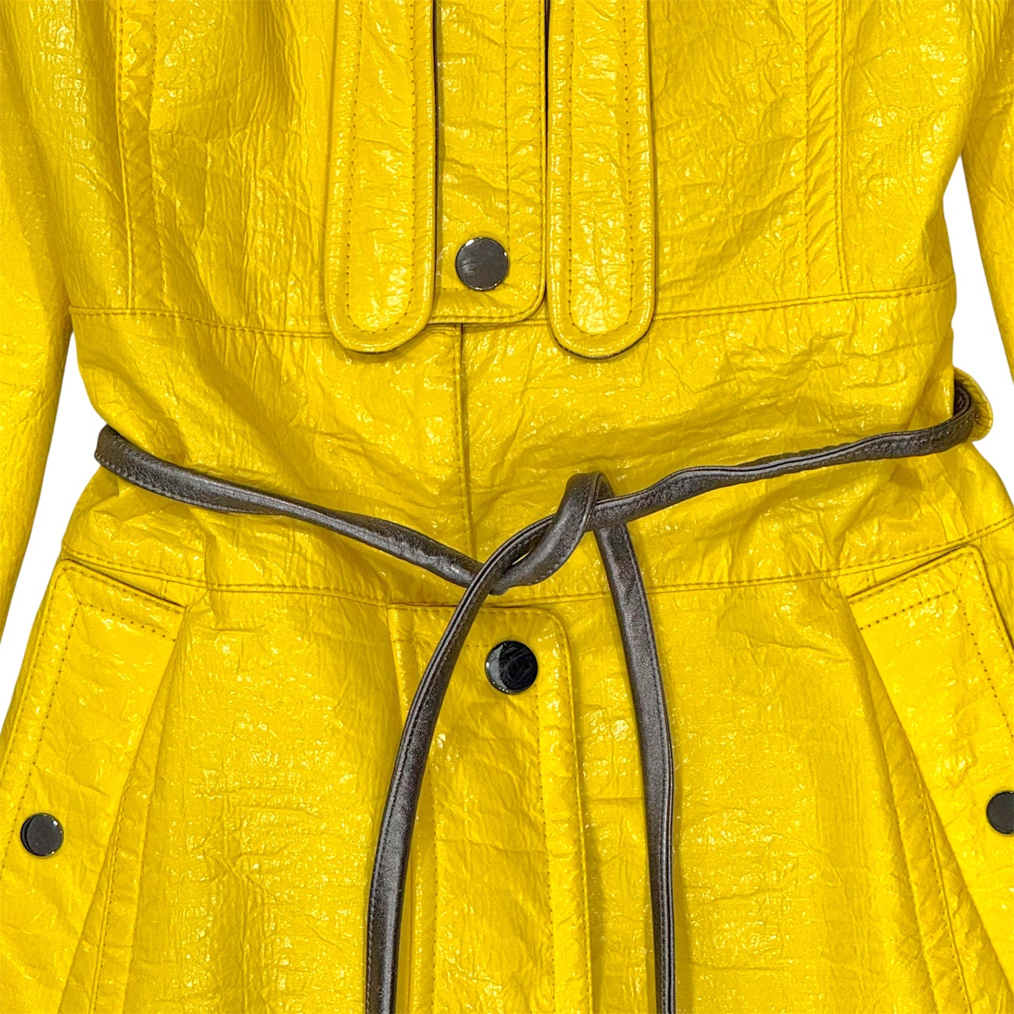 DOLCE & GABBANA 2000S YELLOW TRENCH COAT