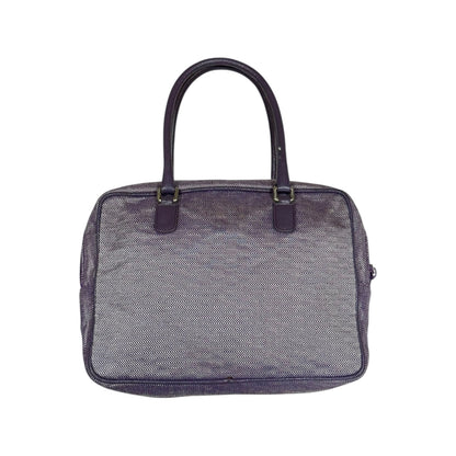 MIUMIU PURPLE TWEED HANDBAG