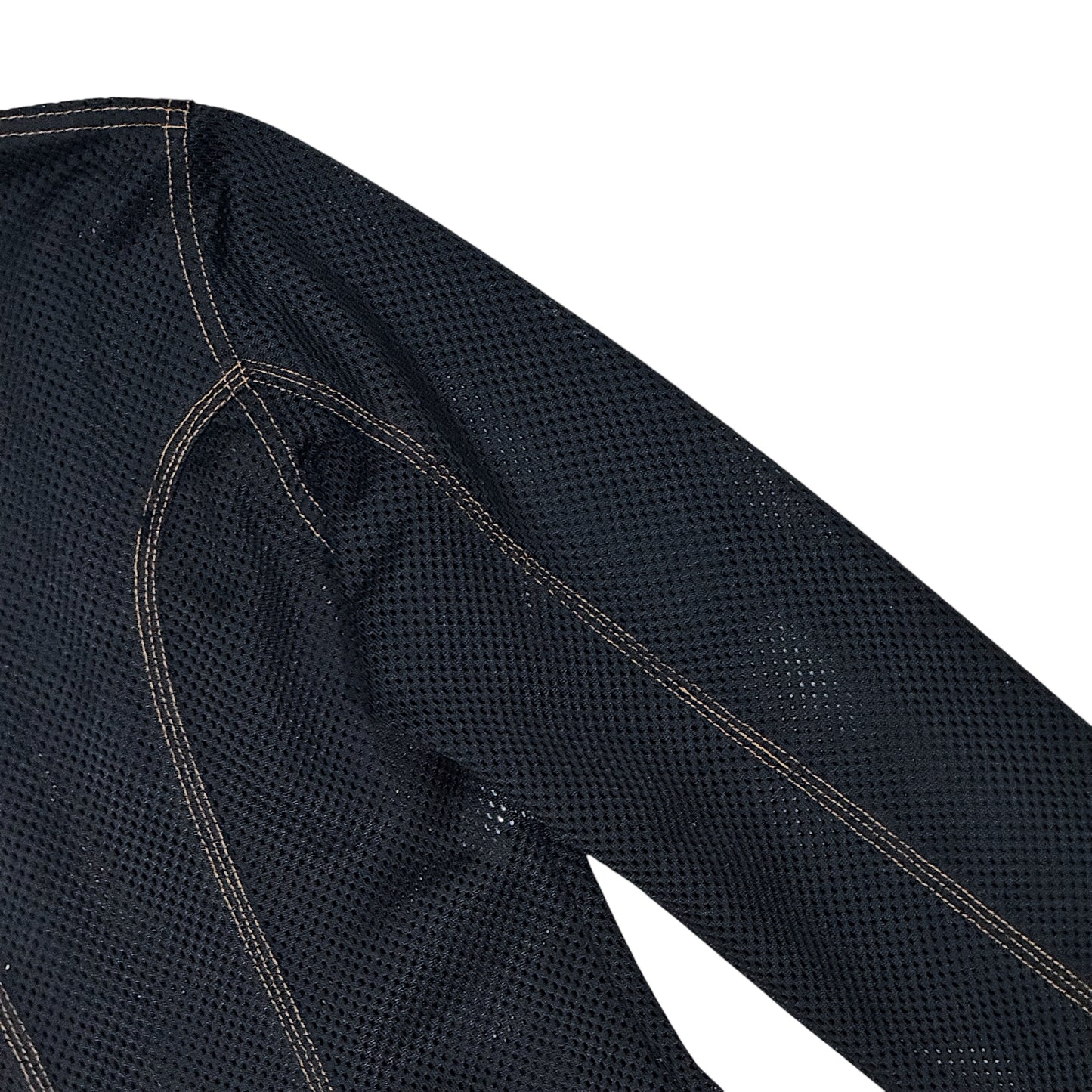 GAULTIER JEAN’S BLACK MESH ORANGE STITCH JACKET