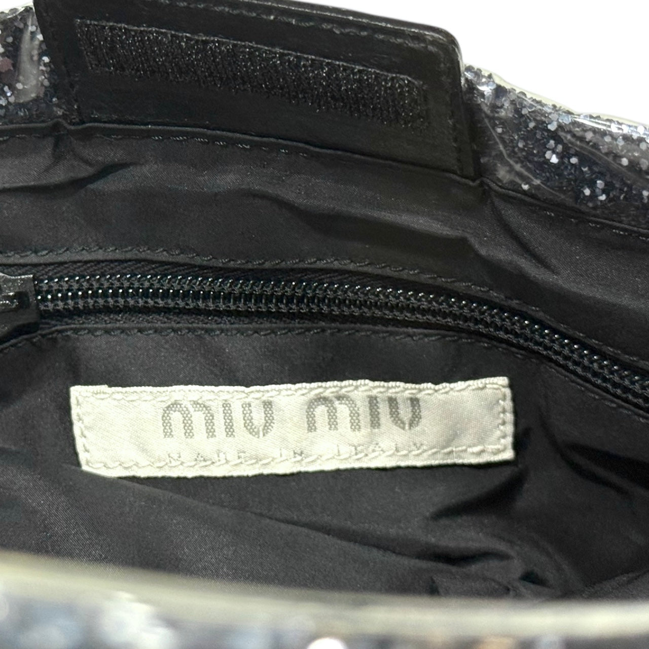 MIUMIU FW1998 SILVER GLITTER BAG