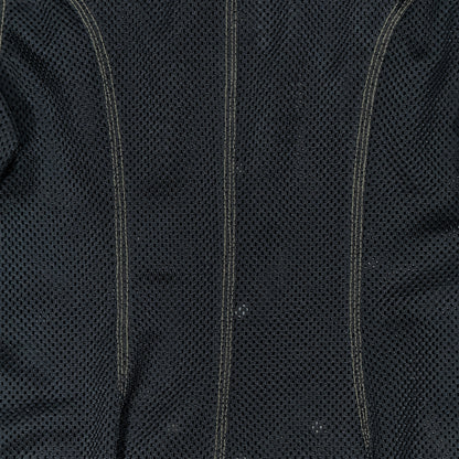 GAULTIER JEAN’S BLACK MESH ORANGE STITCH JACKET