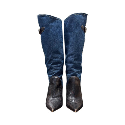 DOLCE & GABBANA DENIM BOOTS