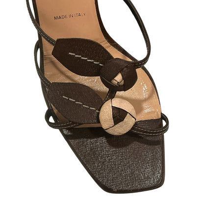 PRADA 1990S ROSEBUD HEELS