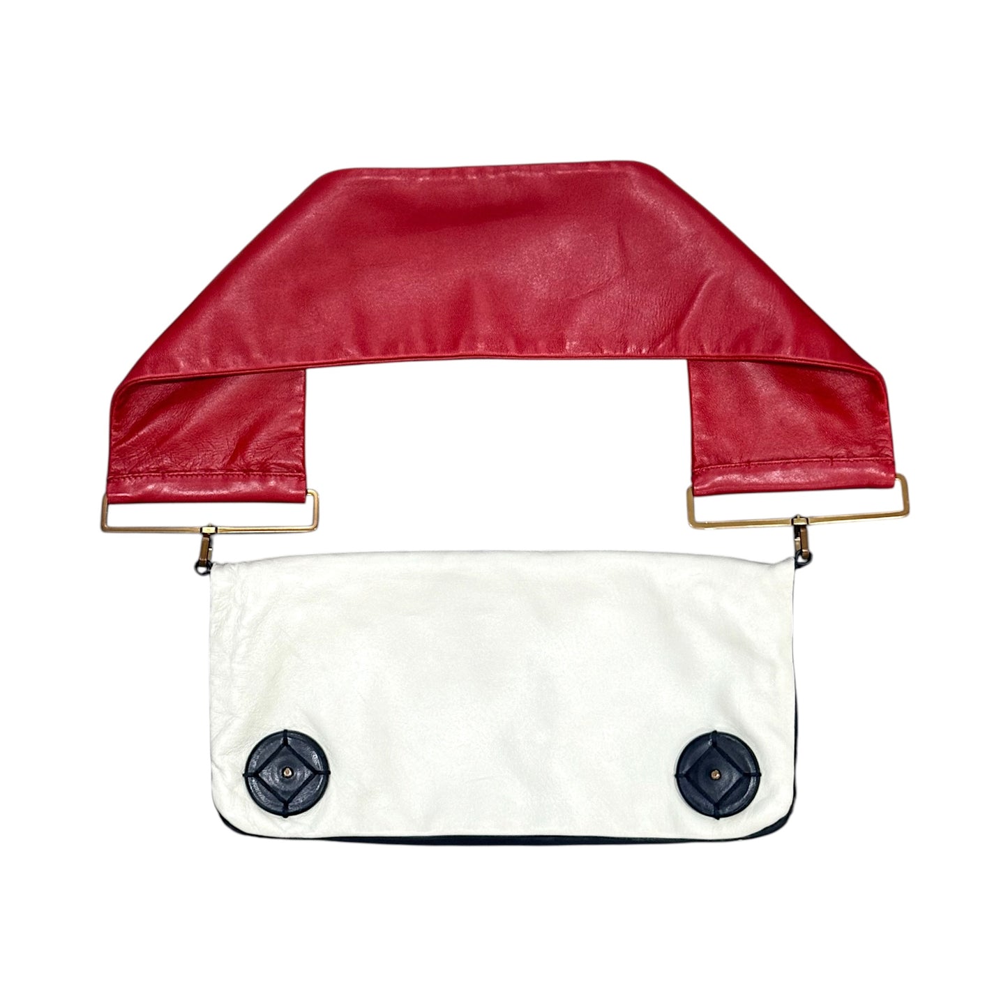 PRADA SS2001 MULTICOLOUR LEATHER FLAP BAG