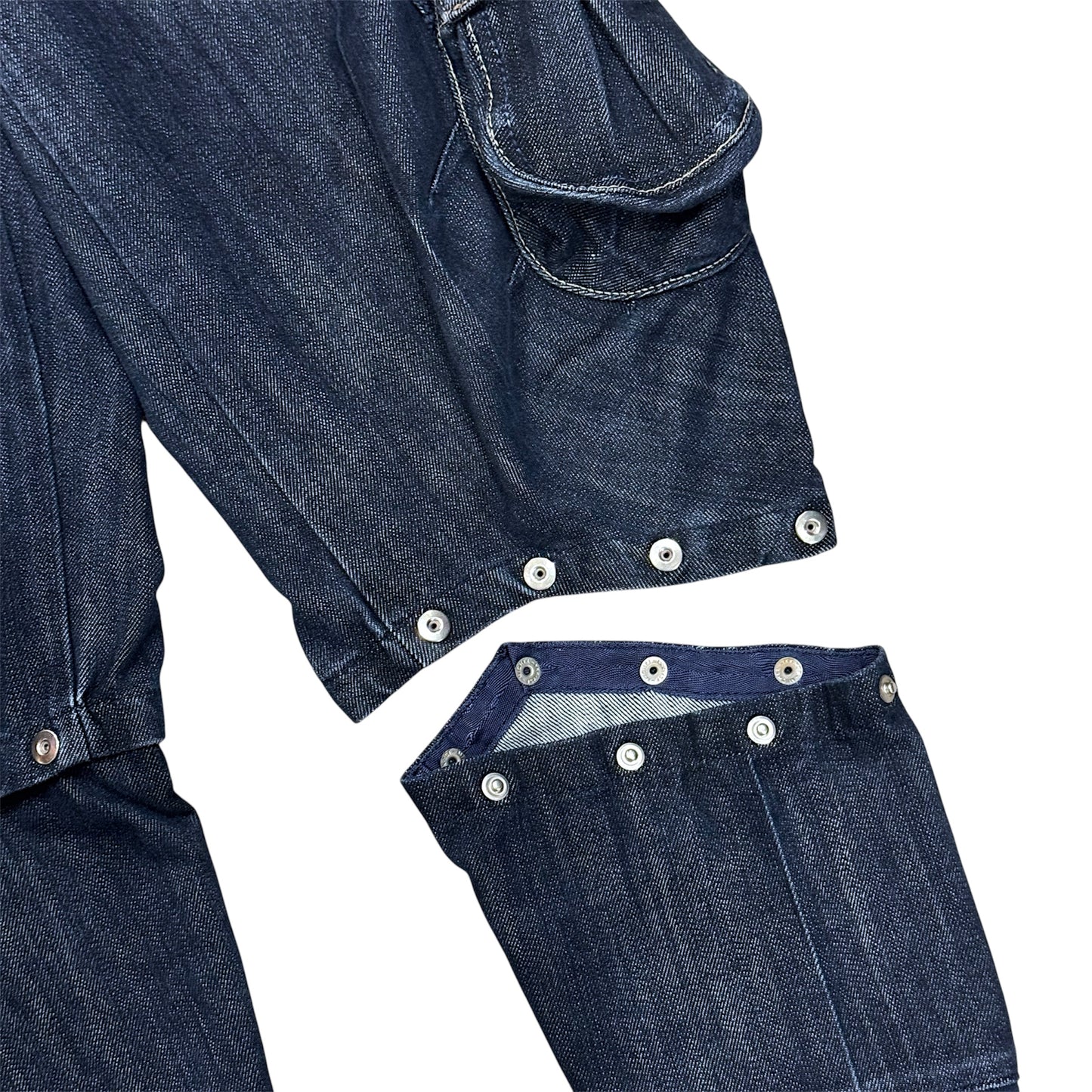 MARITHE FRANCOIS GIRBAUD DENIM CAPRIS PANTS