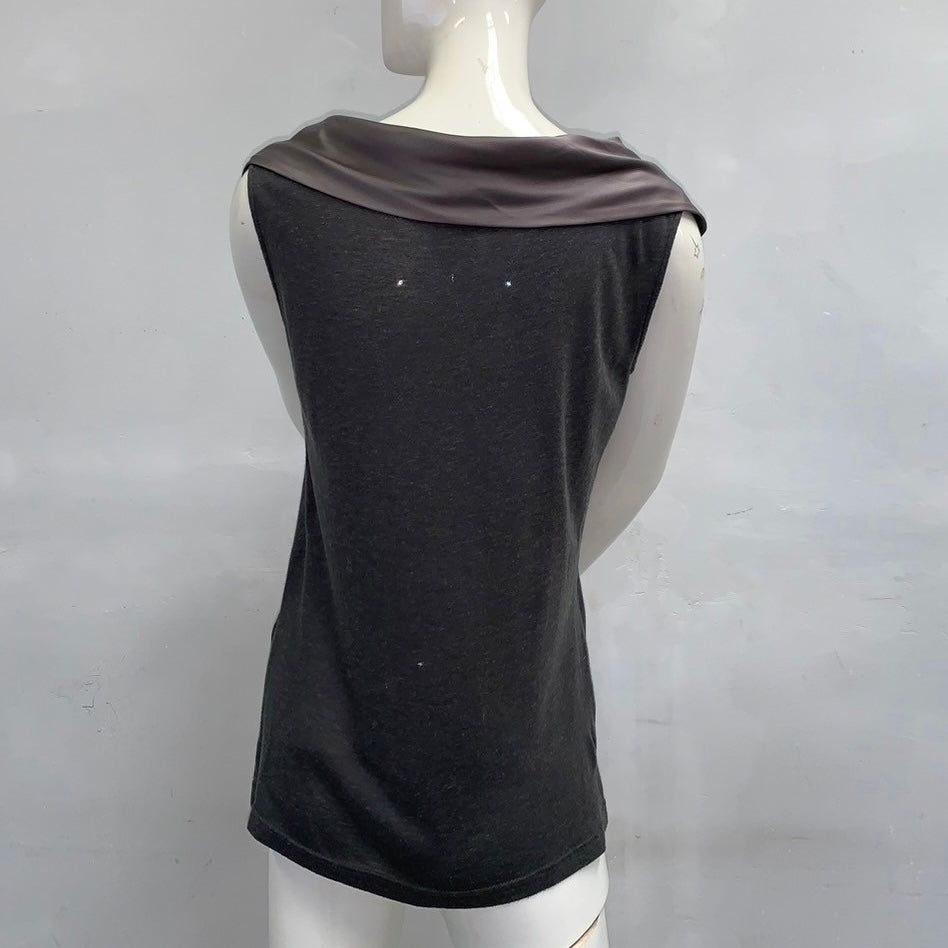 RARE JEAN PAUL GAULTIER GREY RIBBON TOP