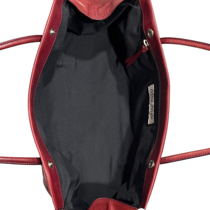 MIUMIU BURGUNDY RUCHED BAG