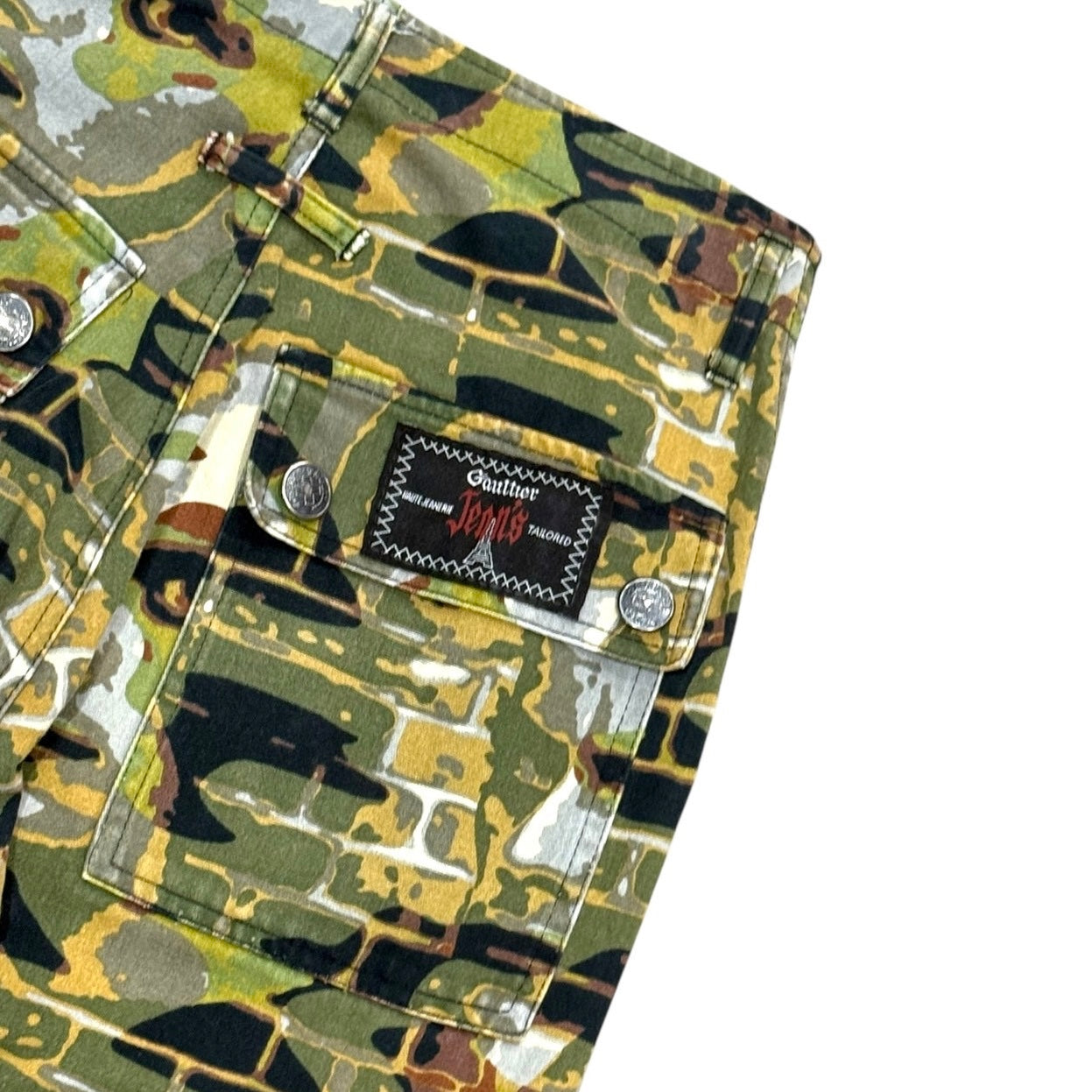 JEAN PAUL GAULTIER AW1997 FIGHT RACISM PUNK FACE PRINTED PANTS