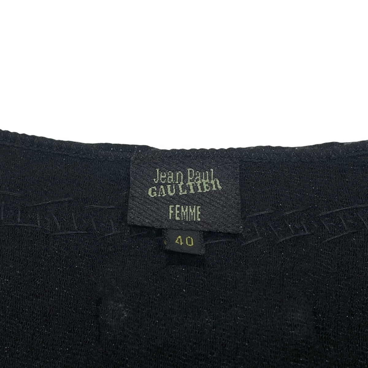 JEAN PAUL GAULTIER BLACK KNIT SEQUINS EMBELLISHMENT CARDIGAN