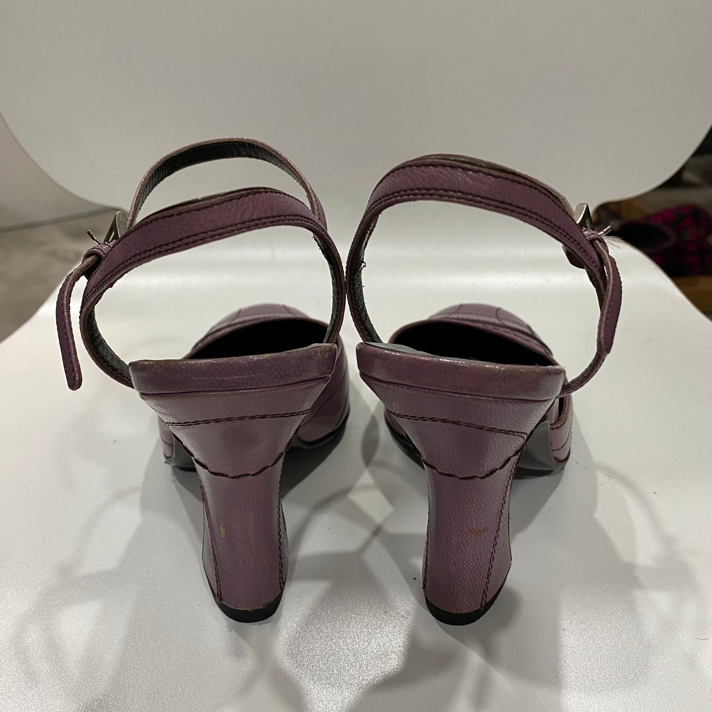 prada purple heels