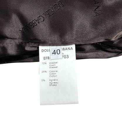 DOLCE&GABBANA WIESEL FUR VEST