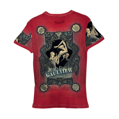 JEAN PAUL GAULTIER MAILLE 1990S  TATTOO ARTIST PRINT TOP