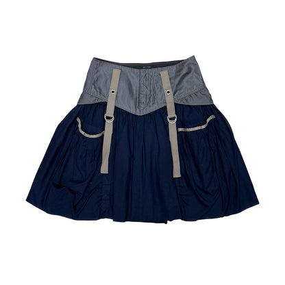 MARITHE FRANCOIS GIRBAUD NAVY SKIRT