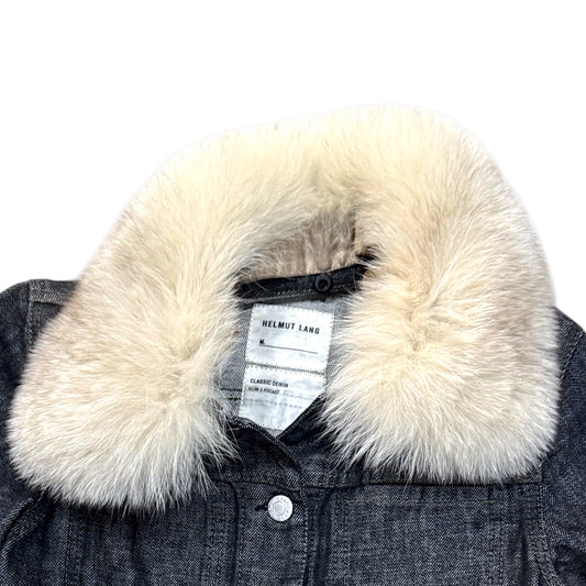 HELMUT LANG DENIM FUR JACKET