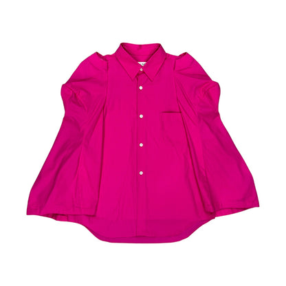 COMME DES GARÇON 2017 PINK LONG SLEEVE BUTTON UP SHIRT
