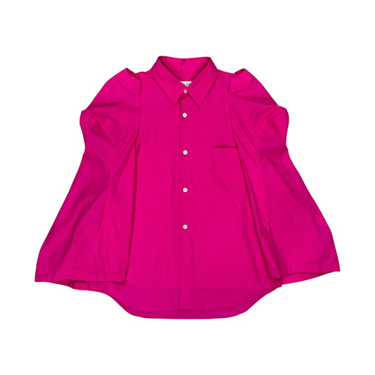 COMME DES GARÇON 2017 PINK LONG SLEEVE BUTTON UP SHIRT