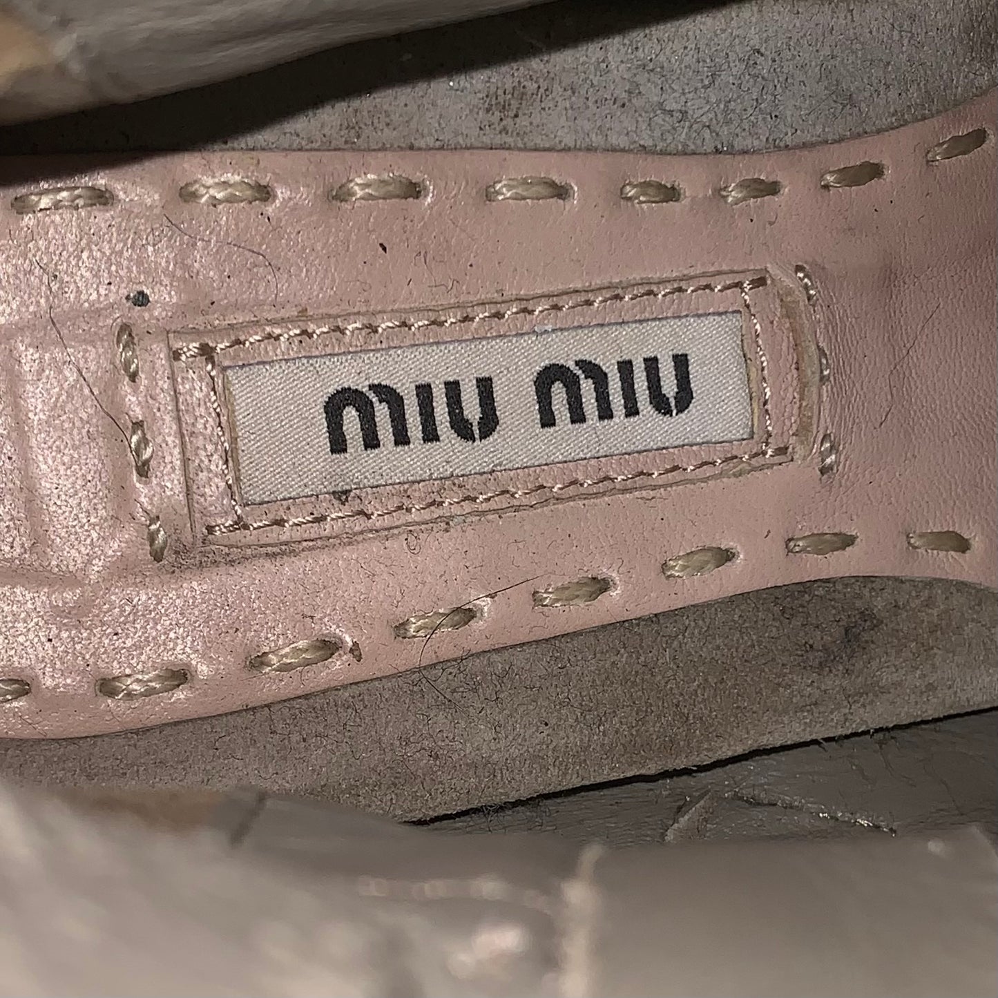 Miu Miu suede sneaker with ankle