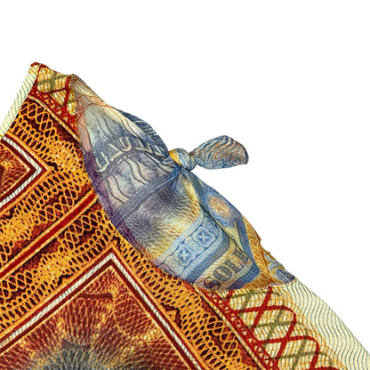 JEAN PAUL GAULTIER 00S SOLEIL BILL PRINT MIDI MESH SKIRT