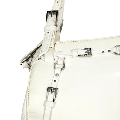 CHRISTIAN DIOR WHITE BONDAGE BAG