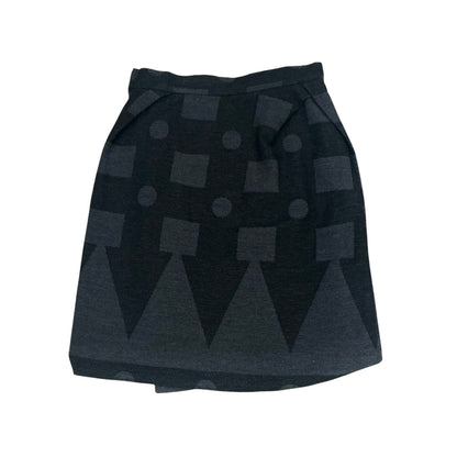 VIVIENNE WESTWOOD GREY GEOMETRY SKIRT