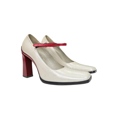 PRADA TWO-TONE MARY JANE HEELS