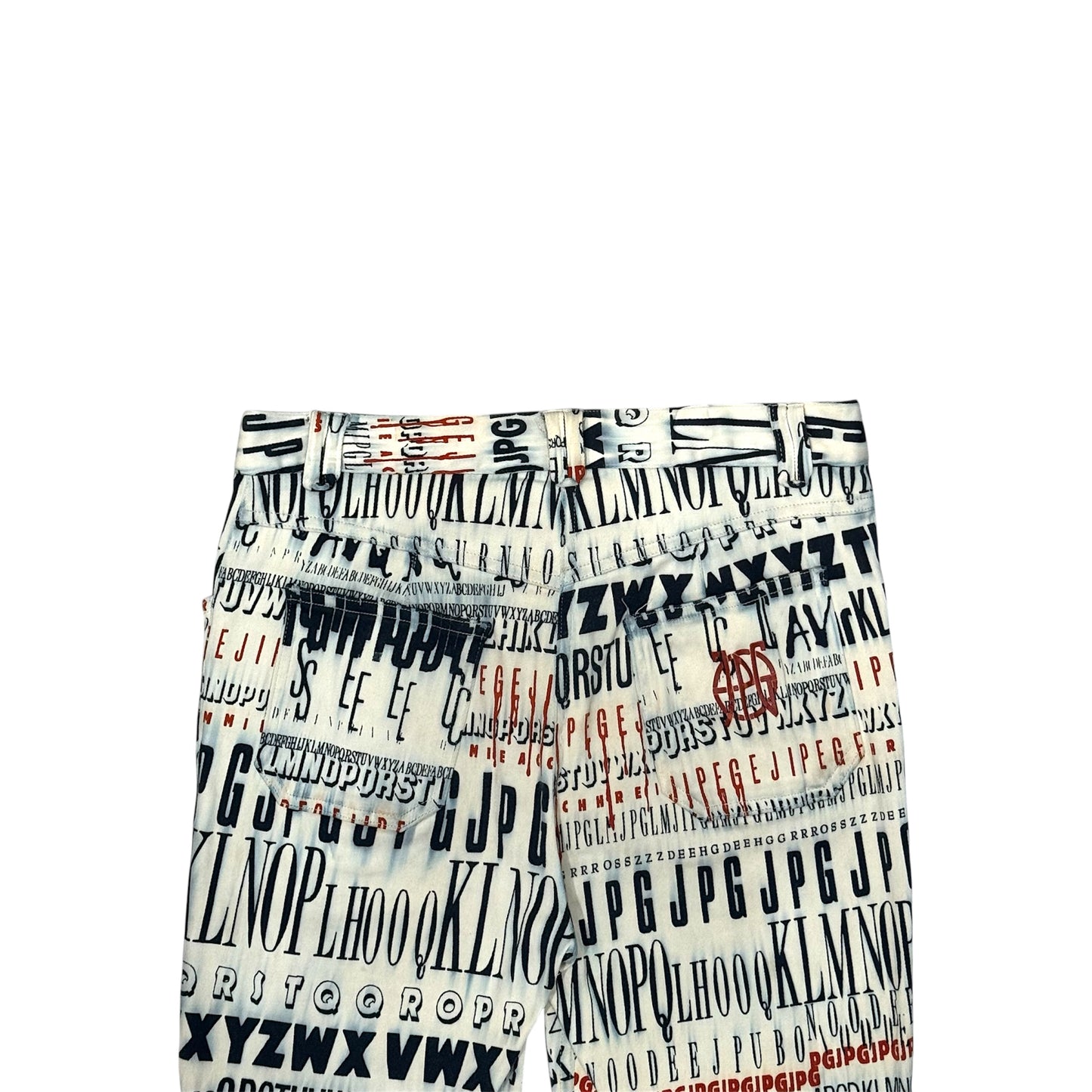 JEAN PAUL GAULTIER TYPO PANTS