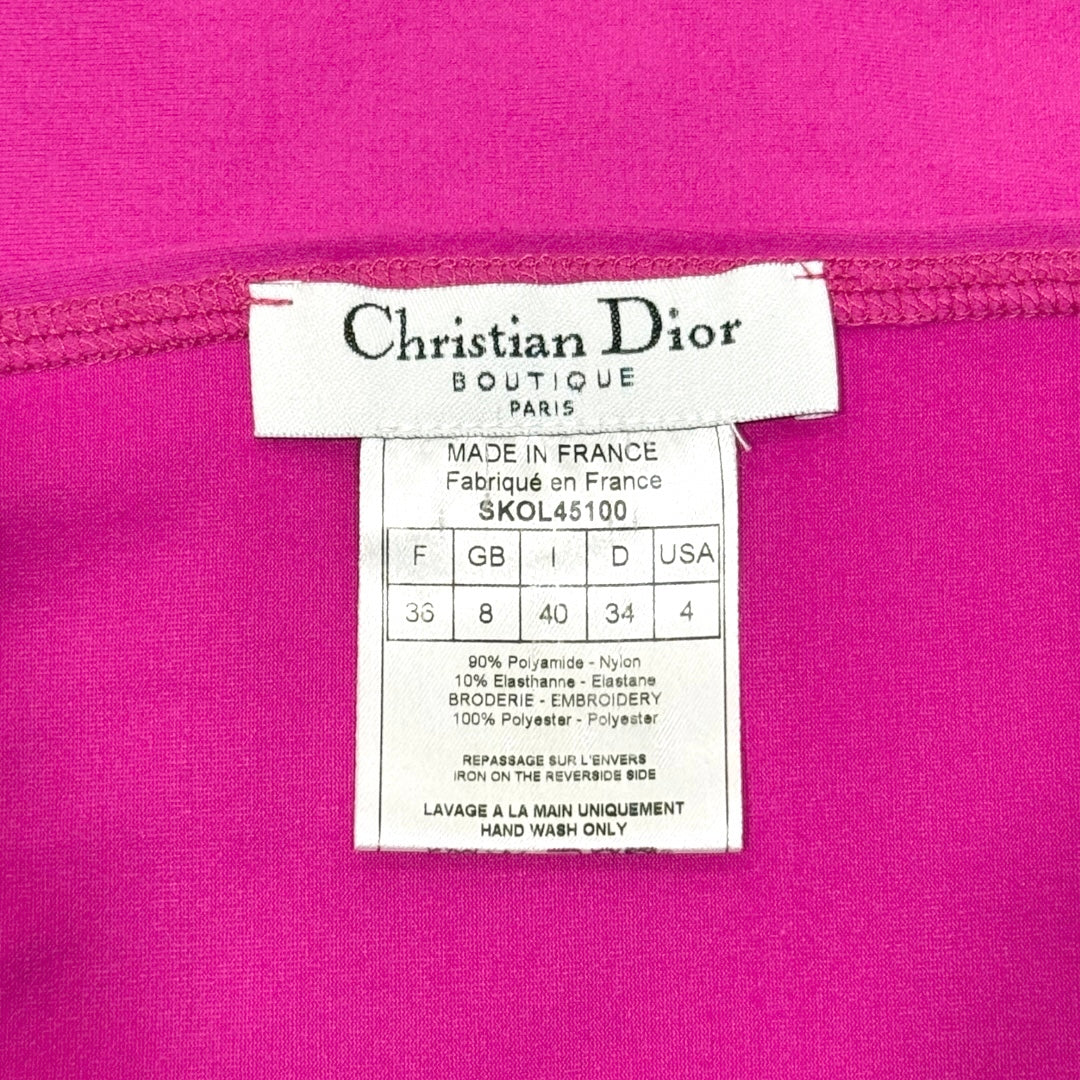 CHRISTAIN DIOR FW2004 “ I HEART DIOR” PINK LONG SLEEVE TOP