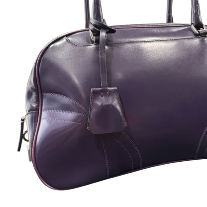 PRADA 2000S PURPLE BOWLING BAG