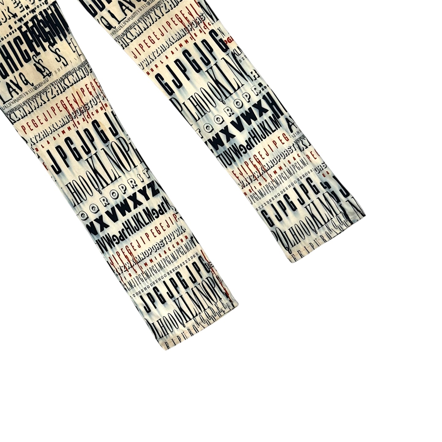 JEAN PAUL GAULTIER TYPO PANTS