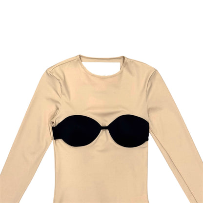 MASION MARGIELA X H&M BLACK BRA BODYSUIT