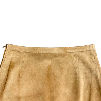 GUCCI CAMEL SUEDE SKIRT