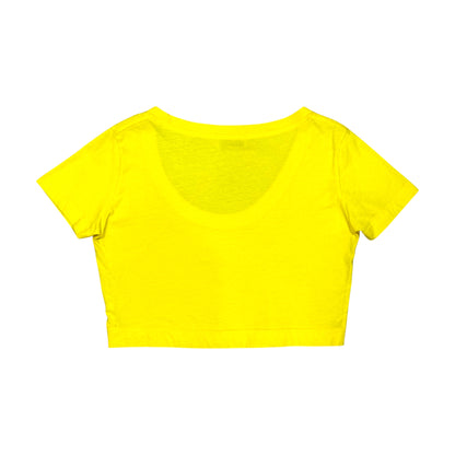VERSACE SPORT NEON YELLOW CROP TOP