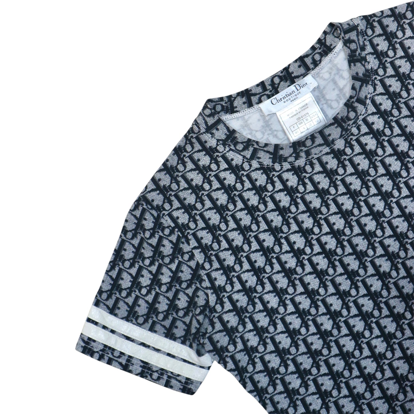CHRISTIAN DIOR NAVY TROTTER MONOGRAM TOP