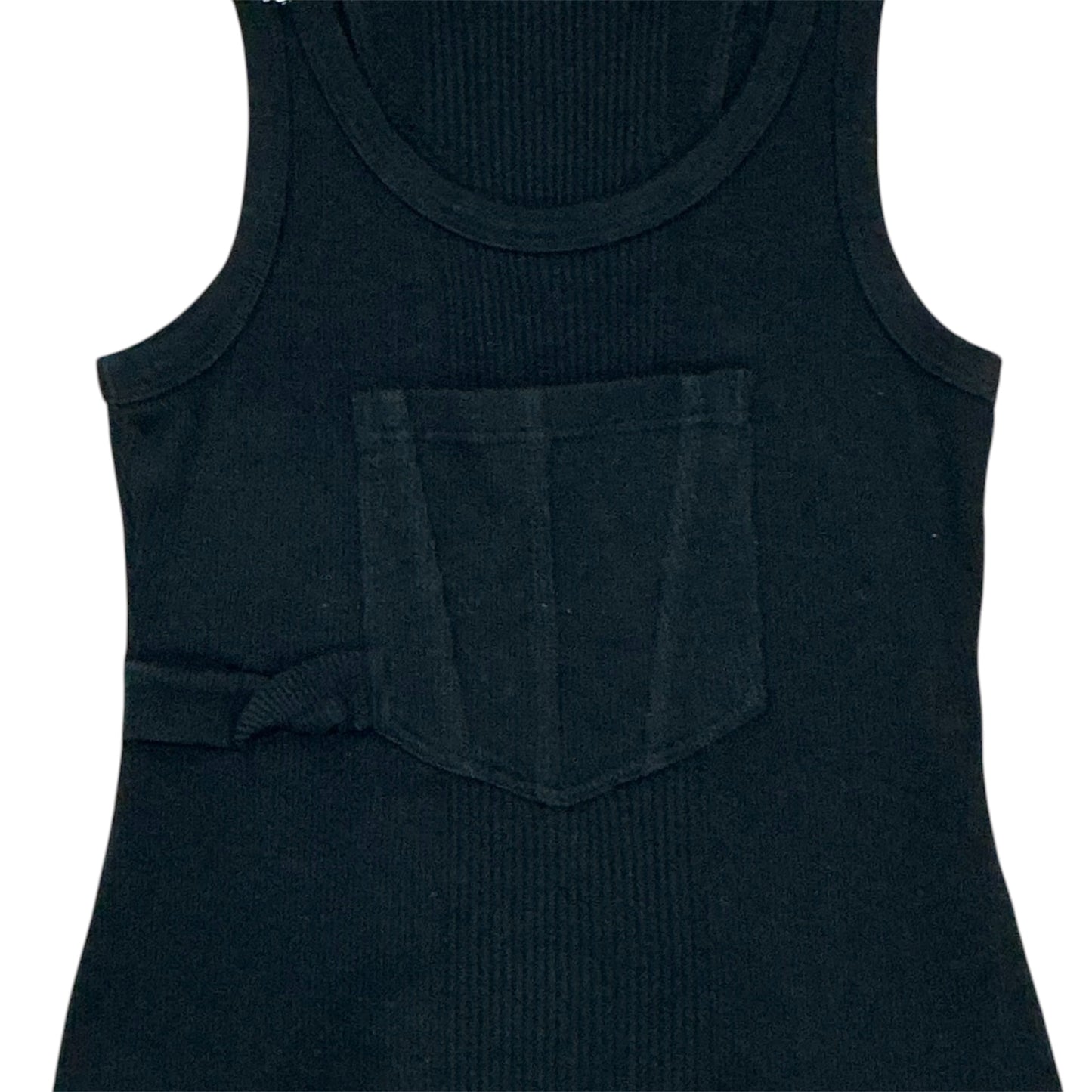 JEAN PAUL GAULTIER BLACK OVER ALL TANK TOP