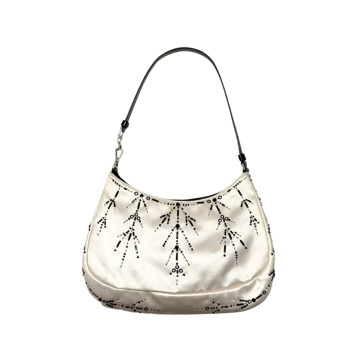 PRADA CLEO SILK BEADED SHOULDER BAG