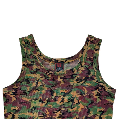JEAN PAUL GAULTIER CAMO MESH TAKE TOP