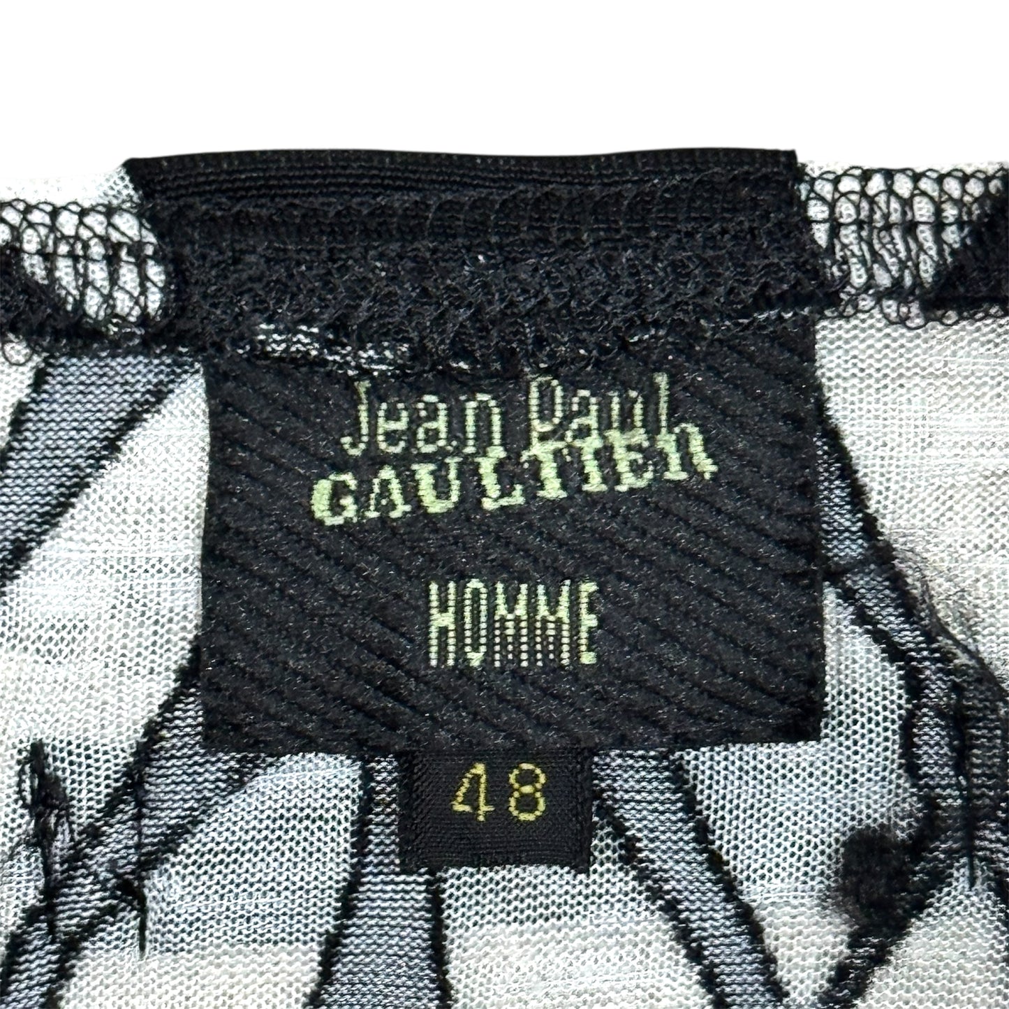 JEAN PAUL GAULTIER BLACK MESH TOP