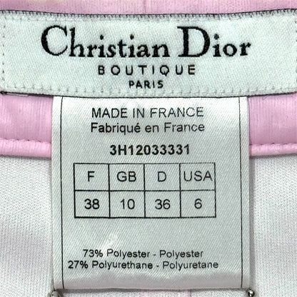 CHRISTIAN DIOR BY JOHN GALLIANO SS2003 PINK BUCKLED LEATHER SKIRT