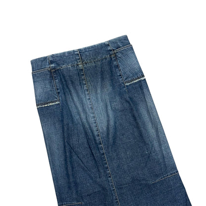 MARITHE FRANCOIS GIRBAUD DENIM MIDI SKIRT