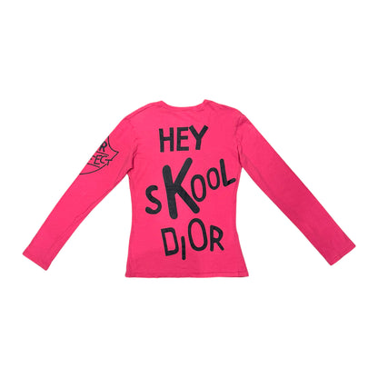 CHRISTIAN DIOR “I HEART DIOR” PINK LONG SLEEVE