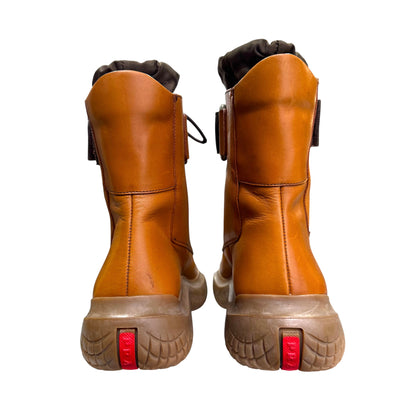 PRADA SPORT FW1999 ORANGE VIBRAM BOOTS