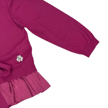 JOHN GALLIANO MAGENTA TIE CARDIGAN