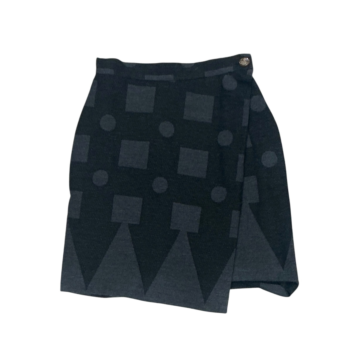 VIVIENNE WESTWOOD GREY GEOMETRY SKIRT