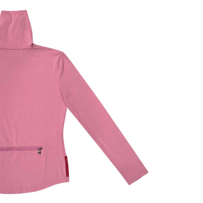 PRADA SPORT 00S PINK TURTLE NECK LOONG SLEEVE TOP