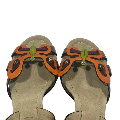 PRADA MULTICOLOUR BUTTERFLY KITTEN HEELS