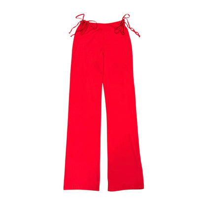 VIVIENNE WESTWOOD RED CUTOUT PANTS