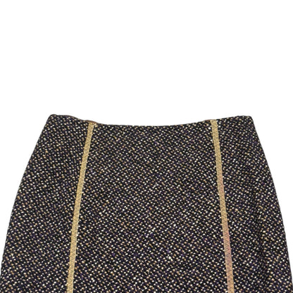 PRADA F/W2000 PURPLE WOOL KNIT MIDI SKIRT
