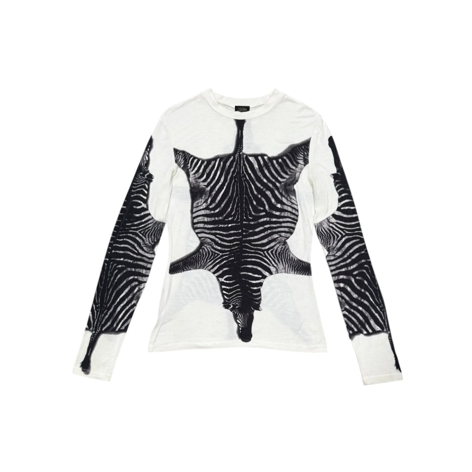 JEAN PAUL GAULTIER ZEBRA PRINT TOP